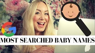 MOST SEARCHED BABY NAMES OF 2017  SJ STRUM BABY NAME MONDAYS [upl. by Ule]