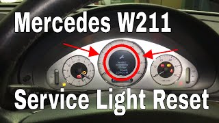 Merccedes E Class W211 Service Light Reset [upl. by Telrahc]