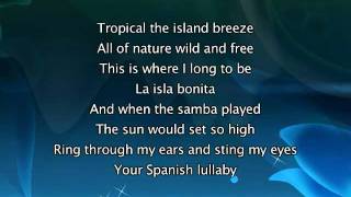 Madonna  La Isla Bonita Lyrics In Video [upl. by Elish]