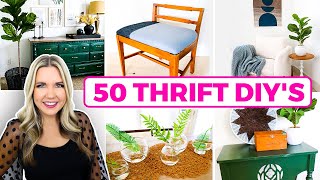 50 Thrift Store DIYsGet a HighEnd Look For Less [upl. by Emya]