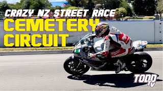 CEMETERY CIRCUIT ROAD RACE amp RACING MOTOCROSS IN NZ  TODD TV [upl. by Arehs]