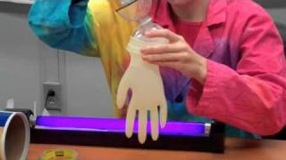 Tonic Water Hand a fun athome science experiment [upl. by Yelahc811]