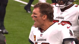 Tom Brady curses at Chauncey GardnerJohnson after a perceived nocall [upl. by Adniroc]