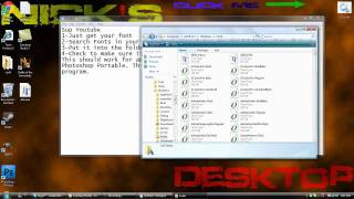 How to Get a Font into Photoshop Portable [upl. by Isola]