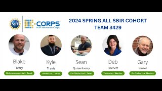 NSF ICorps All SBIR Spring CohortTERRY VENTURES LLC3429 [upl. by Yelsa334]