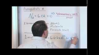 Avogadros Number and the Mole  Chemistry Tutor [upl. by Legnaleugim]