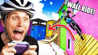 Schaffe ich den Wallride Map ist wie ein FABIO WIBMER Video  Fahrrad Simulator [upl. by Naamann]