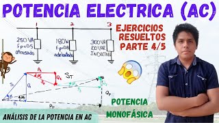 TRIANGULO de POTENCIAS ELECTRICAS💥 SUMA DE TRIANGULOS DE POTENCIA ➤ 1 EJERCICIO RESUELTO Desde 0 [upl. by Balling]