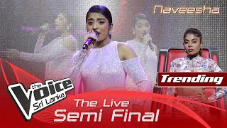 Naveesha  Oba Apple Malak Wage ඔබ ඇපල් මලක් වාගේ  The Live Semi Final  The Voice Sri Lanka [upl. by Welcher]