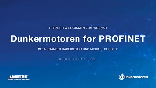 Dunkermotoren DE  Webinar Dunkermotoren for PROFINET [upl. by Llenod50]