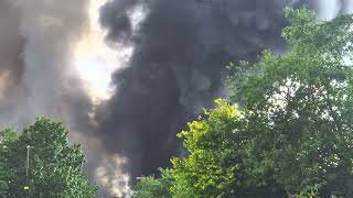 Huge factory fire Erdington  Birmingham [upl. by Galasyn391]