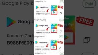 Free Redeem Code App For Google Play Store With Proof shorts short [upl. by Anazus]