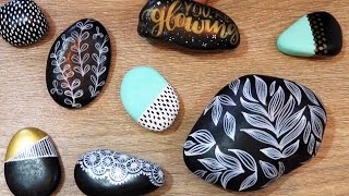 ROCK PAINTING for the First Time  Ideas and Tips What I Learned [upl. by Vicki]