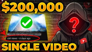 How he made 200K with 1 video on faceless youtube channel😱 [upl. by Otirecul]