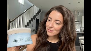 Virtue scalp treatment review on coarse dry hair [upl. by Aamsa435]