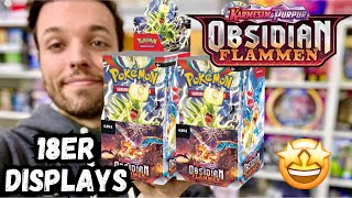 NEUE OBSIDIANFLAMMEN 18er Displays GÖNNEN  🤑 Pokemon Karten Booster Opening [upl. by Aettam]