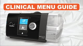 Clinical Settings Airsense 10 Autoset  How to Get to CPAP Clinical Menu and Change Pressure [upl. by Avika]