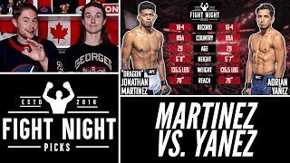 UFC Vegas 81 Jonathan Martinez vs Adrian Yanez Preview amp Prediction [upl. by Aleksandr]