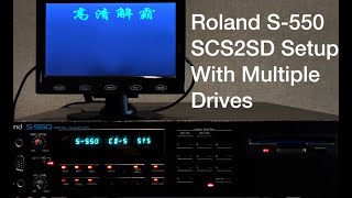 Roland S550 Sampler scsi2sd Install and MultiDrive Setup [upl. by Geraud29]