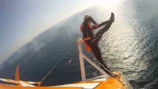 Breitling Wingwalkers display at Festa al Cel Barcelona Airshow 2011  Onboard cam GoPro [upl. by Eleumas]