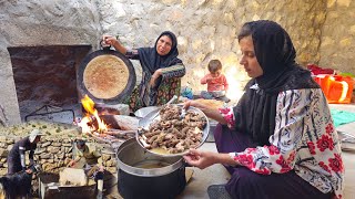 IRAN Nomadic life  a good breakfast in nomadic life  Nomadic lifestyle of Iran [upl. by Mirilla]