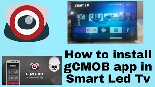 How to install gCMOB app in Smart Tv or Android TV for CP Plus camera [upl. by Shoshanna]