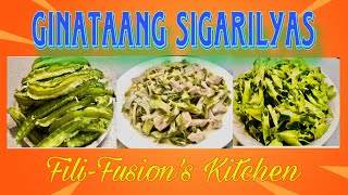 HOW TO MAKE GINATAANG SIGARILYAS WITH PORK FILIPINO RECIPEFiliFusions Kitchen [upl. by Lanrev]