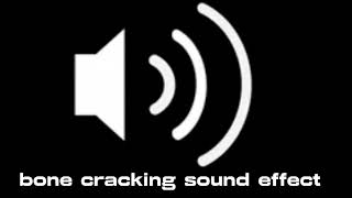 Bone cracking sound effect [upl. by Rosinski396]