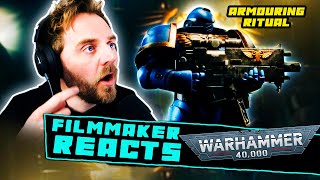 FILMMAKER REACTS SPACE MARINE ARMOURING RITUAL  BREAKDOWN [upl. by Jaala]