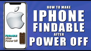 How to make iphone findable after power off 2024 [upl. by Iny]