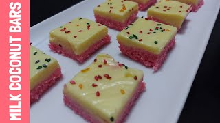 Barfi du lait  Gato dilait  Milk Coconut Bars  Milk Bars  Divali  Mauritius  TheTriosKitchen [upl. by Osicnarf]