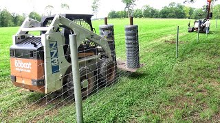 Youve never seen farm fencing like this Day 1 Farm Fencing Project [upl. by Kariotta491]