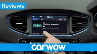 Hyundai Ioniq hybrid 2018 Infotainment review  Mat Watson Reviews [upl. by Nilesoj]