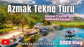 Azmak Tekne Turu Akyaka Muğla 2023 Türkiye gezilecek yerler muğlaakyaka gezilecekyerler gezivlog [upl. by Bertold25]