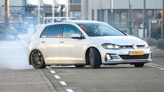 BEST OF VOLKSWAGEN Golf GTIR Sounds 2022 AntiLag Launches Crazy Driving Fails Etc [upl. by Fawn]