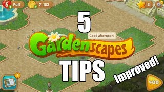 5 Tips to Pass Gardenscapes levels [upl. by Hama]