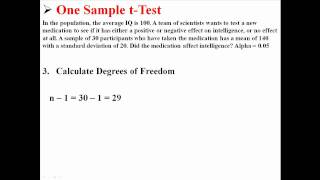 One Sample tTest [upl. by Bolton413]