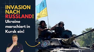 Invasion nach Russland Ukrainische Truppen überqueren Grenze in Kursk [upl. by Idahs]