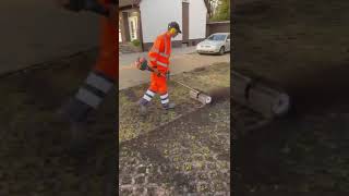 Husqvarna 525LK 525 LK with SR 600 sweeper [upl. by Enohpets564]