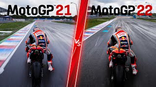 MotoGP 21 vs MotoGP 22  Direct Comparison Attention to Detail amp Graphics 4K ULTRA [upl. by Messere470]