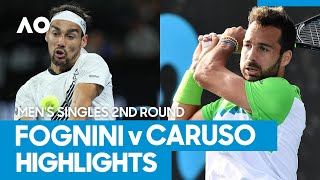 Fabio Fognini vs Salvatore Caruso Match Highlights 2R  Australian Open 2021 [upl. by Ayimat]