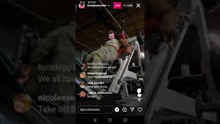 Reginae Carter work out live on Instagram 100421 [upl. by Nitneuq]