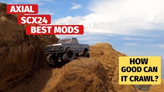 Best Axial SCX24 Upgrades and mods  best micro crawler [upl. by Ylrehc]