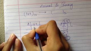 decimal to binary conversion in hindi [upl. by Nnoryt]