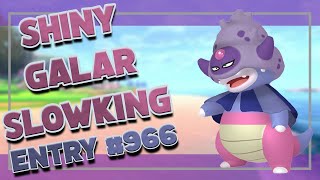 Shiny Galar SlowpokeSlowking from SWSH RE Shiny Living Dex 966 [upl. by Krik175]