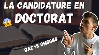 COMMENT CANDIDATER À UN DOCTORAT [upl. by Haropizt997]