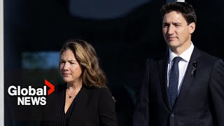 Trudeau wife Sophie Grégoire announce separation [upl. by Enelhtac619]