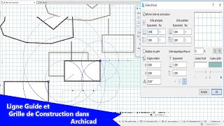 Outil Ligne Guide et Grille de Construction dans Archicad  Tuto Complet ArchicaD [upl. by Kataway]