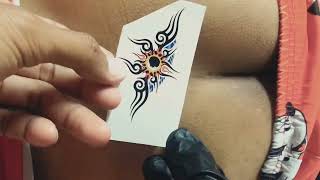 temporary tattoo beutiful 4K 2X  0312024 tattoos [upl. by Notrem]