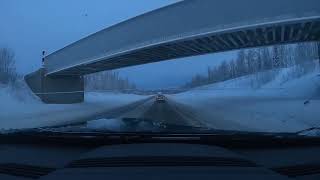 winter driving to fairbanks with out accident [upl. by Aaron197]